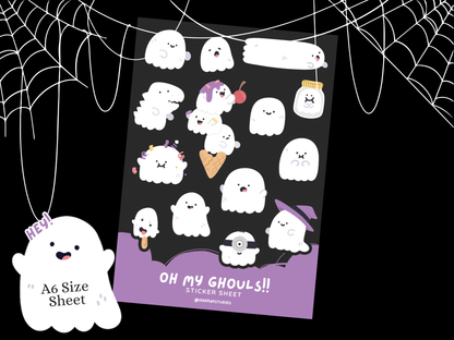 Oh My Ghouls!! Sticker Sheet