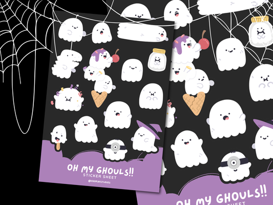 Oh My Ghouls!! Sticker Sheet