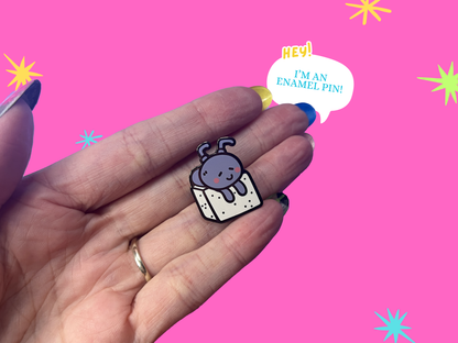 Sugar Cube Ant Enamel Pin