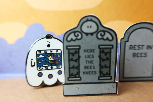 Tamaghostie Halloween Enamel Pin