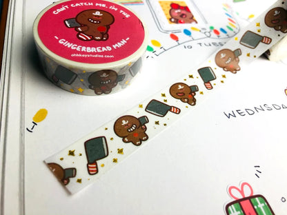 Evil Gingerbread Man Washi Tape