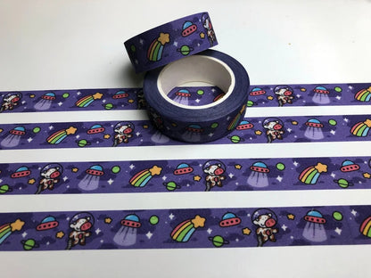 Aliens & Cows Glitter Washi Tape