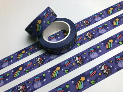 Aliens & Cows Glitter Washi Tape