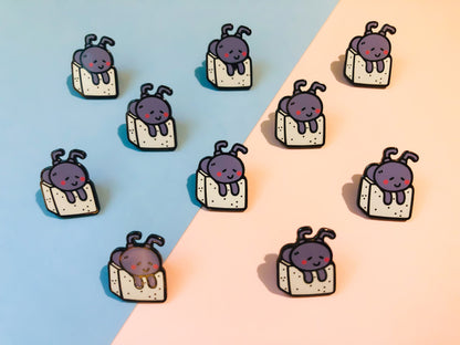 Sugar Cube Ant Enamel Pin