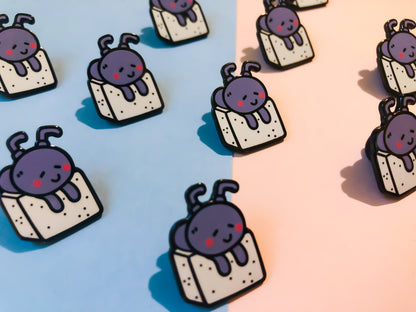 Sugar Cube Ant Enamel Pin