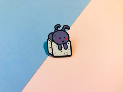 Sugar Cube Ant Enamel Pin